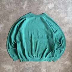 80s USA製 Hanes ヴィンテージスウェット グリーン L 無地 古着
