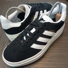 アディダス オリジナルス ガゼルボールド 黒 スエード 22.5センチ