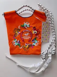 新品　D.KELLY JAPAN 馬の刺繍 ミニエコバッグ 　ストラップ付き