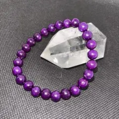 【限定】天然石パワーストーン　パープルスギライトブレスレット　8㎜
