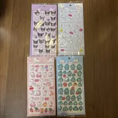 ボンボンドロップシール　サンリオ　中国製　4枚セット