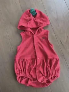 COMME CA ISMりんごのロンパース 70cm