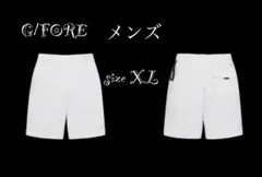 新品未使用☆新作☆G/FOREジーフォア メンズハーフパンツsizeXLホワイト 新品未使用☆新作☆G/FOREジーフォア メンズハーフパンツsizeXL