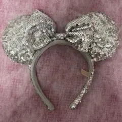 シルバー ミニー耳カチューシャ