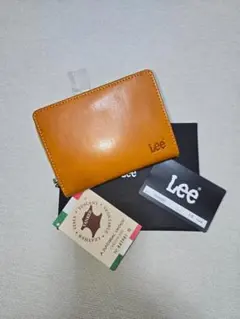 【新品・レア】Lee イタリアンレザー　折り財布 0520266 イエローのサムネイル