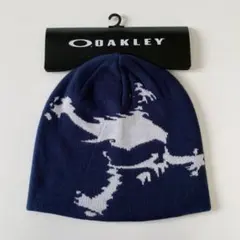 【新品】OAKLEY オークリー ビーニー ニット帽 ネイビー