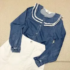 H&M デニム　ブラウス
