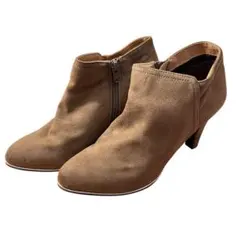 オリエンタルトラフィック スエード ジッパーブーティ ショートブーツ Lサイズ