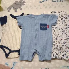 EDWIN バースデイ スヌーピー ロンパース 60〜70