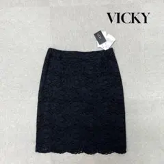 ★新品★ VICKY タイトスカート　レース　ブラック　Mサイズ　レディースのサムネイル
