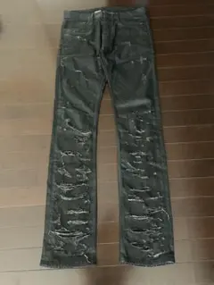 DESTROY COATED SKINNY DENIM PANTS - メルカリ