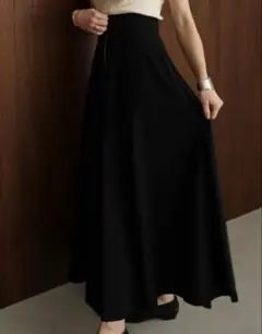 clane W FACE FRONT ZIP FLARE SKIRT