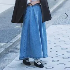 パッチワークデニムスカート