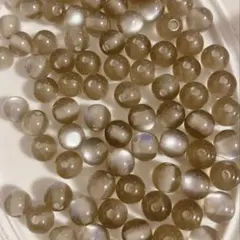 レジン　樹脂　キャッツアイ　猫目　グレー　灰色　8mm ストラップ