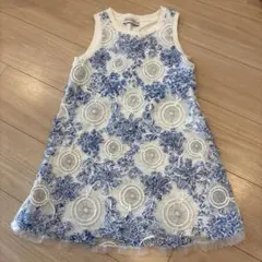 最終★ simonetta ノースリーブ　ワンピース　8a ドレス　シモネッタ