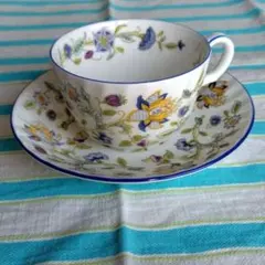 ミントン　ハドンホール　ブルー　コーヒーカップ＆ソーサー　1客