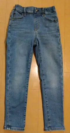 ユニクロ ウルトラストレッチジーンズ/ファスナー無 120 ブルー