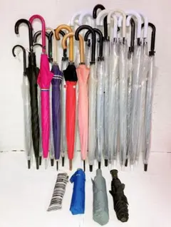 ★ 傘 まとめ売り 長い傘 折り畳み傘 雨傘 日傘 晴雨兼用傘 いろいろな柄 透