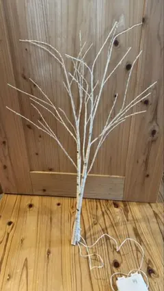 LEDライト付きホワイトクリスマスツリー