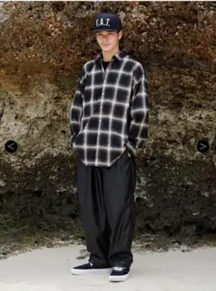 fat ワイドパンツ