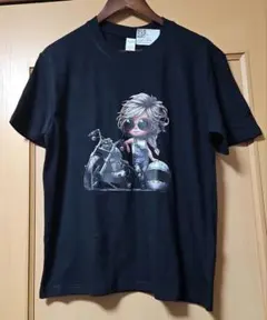 バイカーキャラクター Tシャツ M ブラック