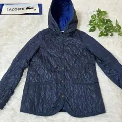 LACOSTE ラコステ キルティングジャケット フード付き ネイビー 34 Sのサムネイル
