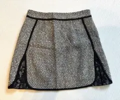 31 Sons de mode ツィードレースミニスカート 36