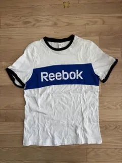 Reebok Tシャツ ホワイト/ブルー L