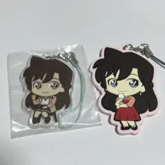 〔新品〕名探偵コナン　毛利蘭　アクリルキーホルダーとラバーキーホルダー2種