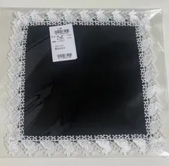 近澤レース店☆近沢レース店 新品 白 우사기 タオルハンカチ ブラック