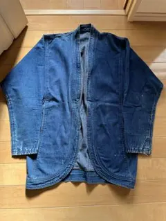 USタイプ NAVY デニムワークジャケット ショールカラー - メルカリ