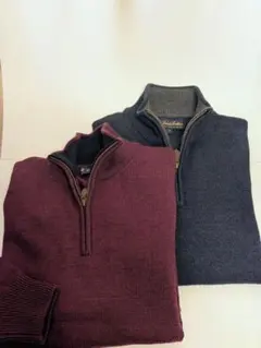 Brooks Brothers ハーフジップ ニット 2枚セット
