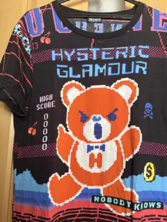 ヒステリックグラマーゲーム柄ファックベアヒスベアTシャツ