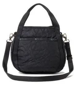 未使用級☆LeSportsac ブロッサム ショルダーバッグ キルティング 黒