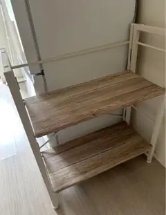 ナチュラルウッド 2段ラック
