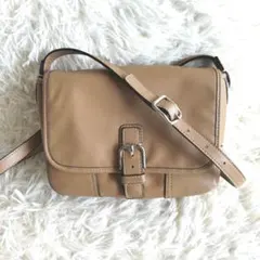 コーチ ショルダーバッグ F29763 レザー ベージュ 斜め掛け COACH