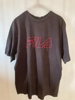 120 FILA ロゴTシャツ M ブラックのサムネイル