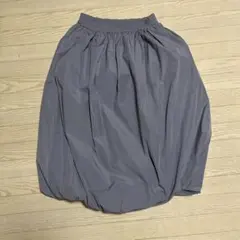 GU レディース　バブルヘムミディスカートQ L 美品　バルーンスカート