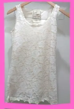 Ingni アイボリー レース タンクトップ INGNI イング 可愛い