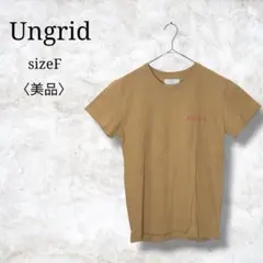 美品✨【アングリッド】半袖Tシャツ　ロゴ刺繍　プリントTシャツ Fのサムネイル