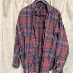 90s Polo by Ralph Lauren チェック柄ネルシャツ L