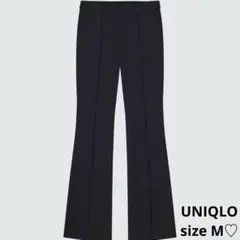 UNIQLO ユニクロ イージーフレアパンツ 黒 ブラック Mサイズ