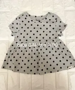 【新品タグ付き】GAP ドット柄 チュニック ワンピース 95