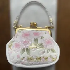 ハンドメイド】ハンド バッグ 金糸縁白ぽいユリ 2点セット #695 - メルカリ