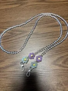 花モチーフ スマホショルダーストラップ