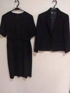 ブラックフォーマル 喪服 礼服 ワンピース ジャケット セットアップ 黒