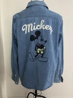 ロデオクラウンズ×ミッキーマウス　デニムシャツ　レア