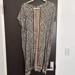 幾何学模様カジュアルワンピース