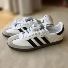 adidas SAMBA OG ホワイト ブラック　25.0