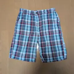メンズハーフパンツ　チェック柄　Lサイズ